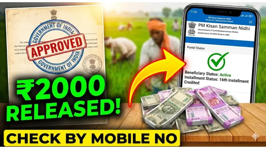 PM Kisan Beneficiary Status by Mobile Number