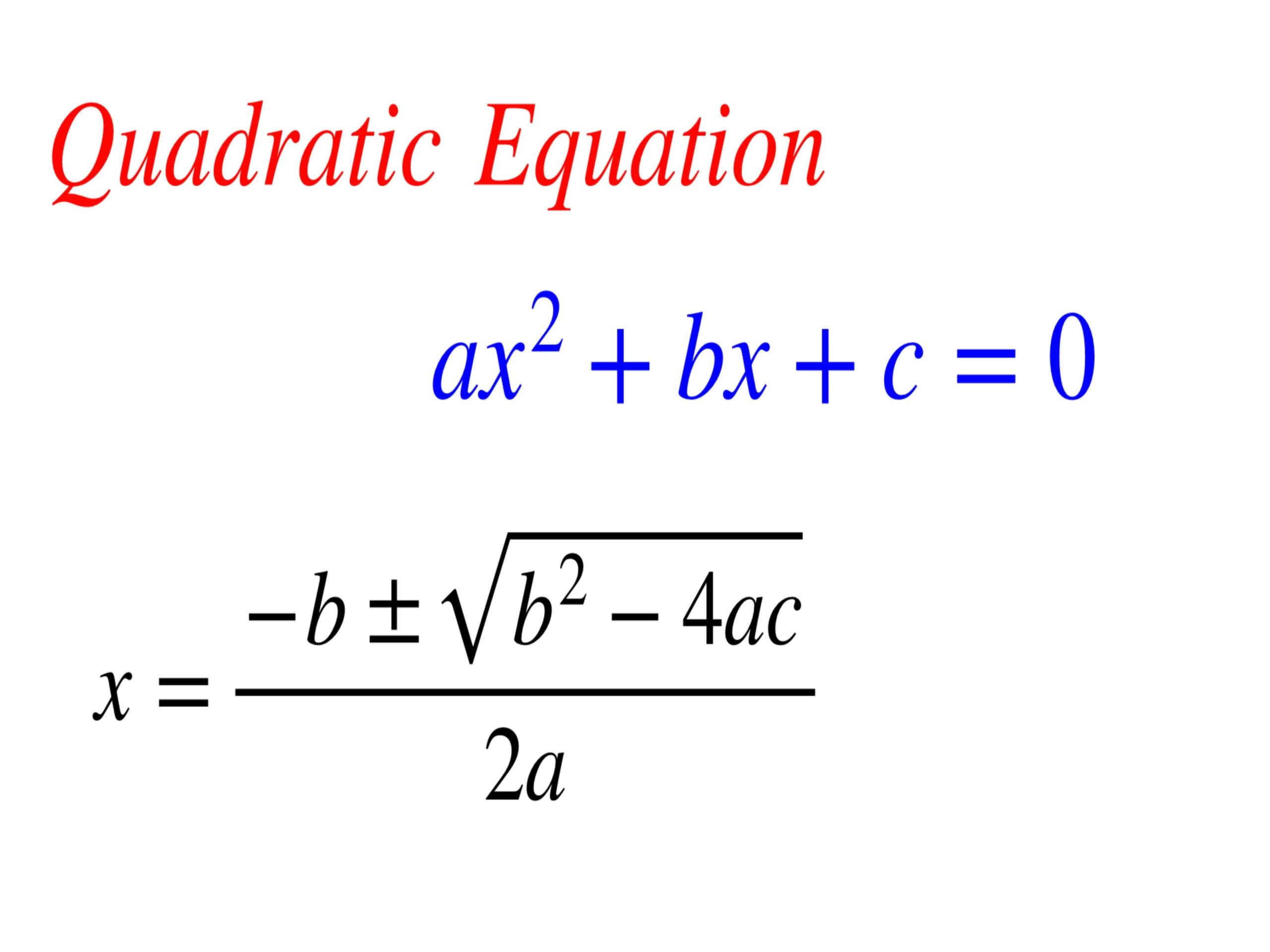 Madhyamik Math Quadratic Formula 2026